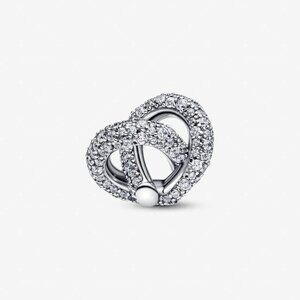 Pandora Pavé Infinity Knot Heart Charm